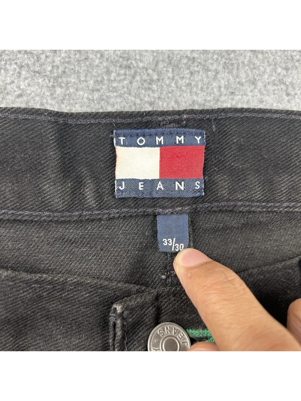 Tommy Hilfiger Madison Straight Fit Men's Jeans W33 L30 Fade Effect Zip Casual